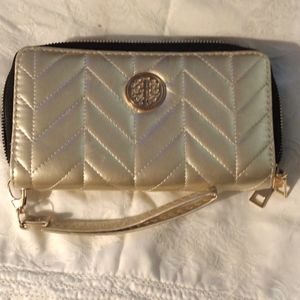 Gold wristlet/wallet